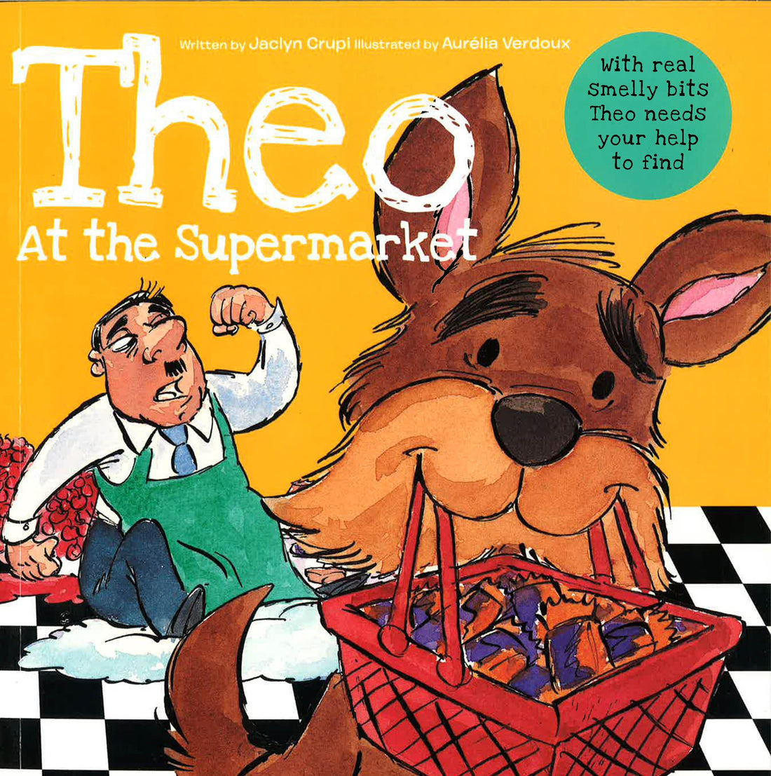 Theo At The Supermarket کتاب داستان بویایی برای تقویت حس بویایی و لامسه